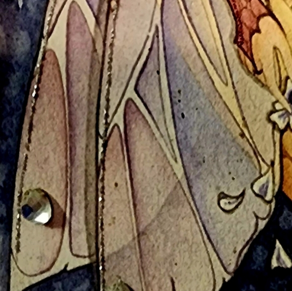 🧚♂️Hard to find JESSICA GALBRETH framed and matted print with embellishments - Picture 6 of 6